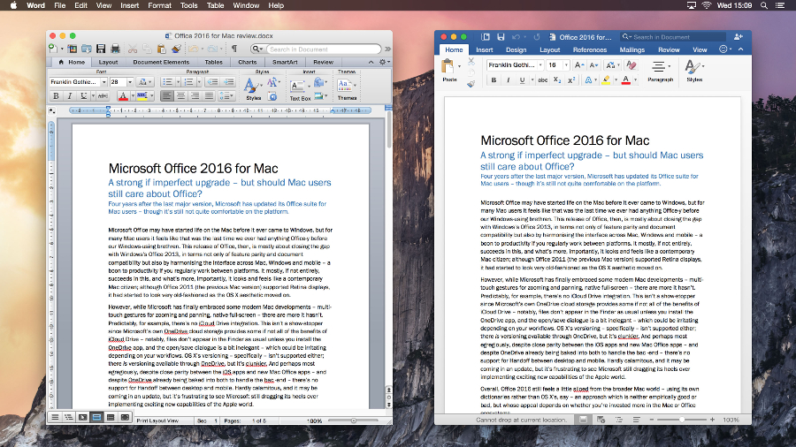 reviewing pane. in word 2016 for mac